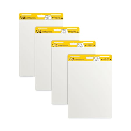 Post-It Pad, Easel 25"x30", Post-It, White, PK4 559-VAD